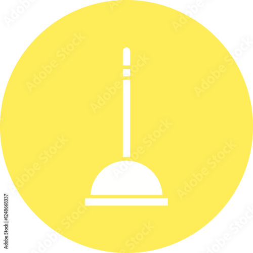Plunger icon single vector illustration
