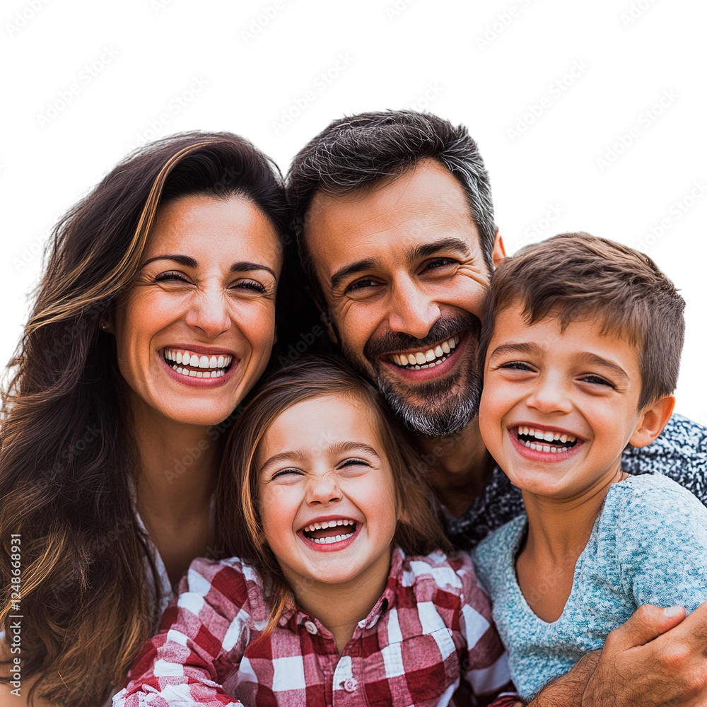 Fototapeta premium happy family portrait