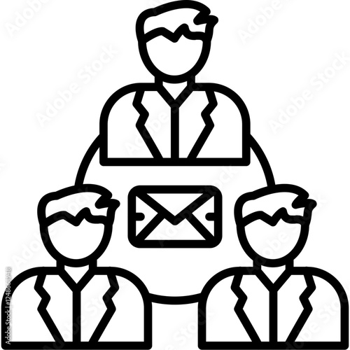 Email Group Conversation Icon