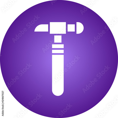 Hammer icon single vector illustration