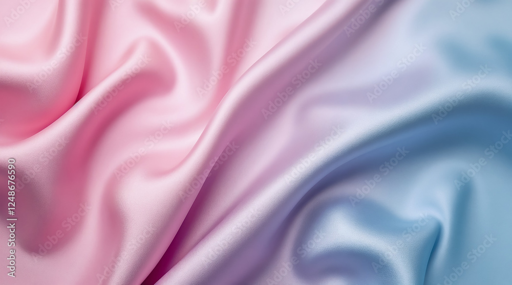 Fototapeta premium A smooth, Matte, and evenly lit plain celestial silk texture background. 