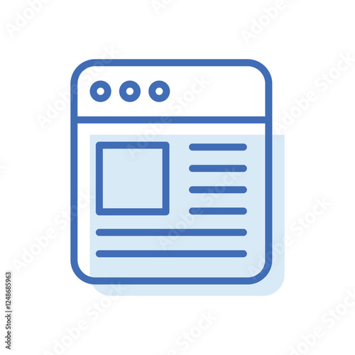 Blogging vector icon