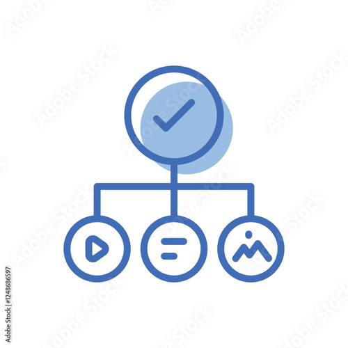 Content Curation vector icon