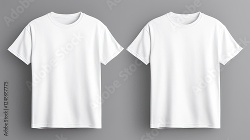 Two White T-Shirts Mockup