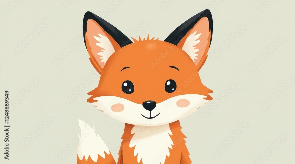 Obraz premium Charming Fox Digital Art