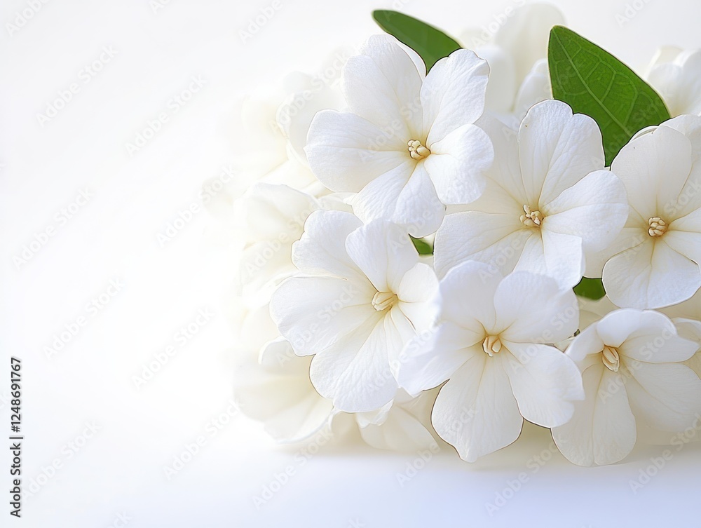 Obraz premium White Jasmine Bouquet for Wedding with Elegant Beauty and Serenity