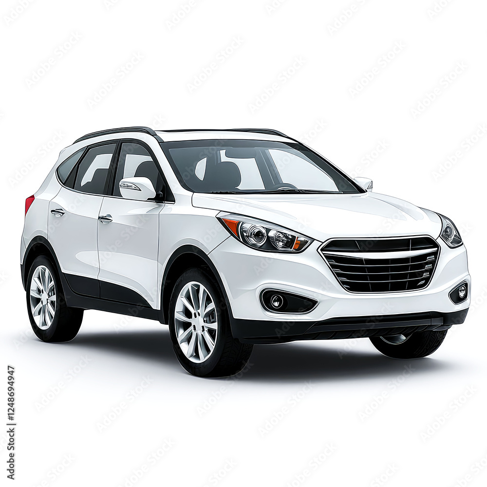 Sleek White SUV: Luxury, Comfort and Performance on the Road Sleek White SUV: Luxury, Comfort and Performance on the Road
