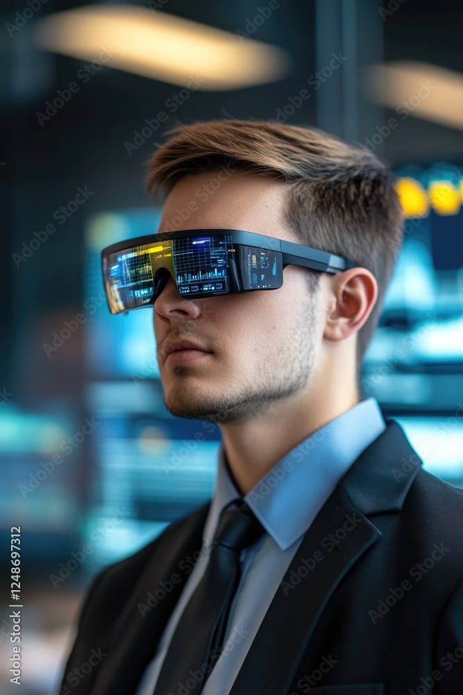 Man in a suit and tie wearing glasses, suitable for professional or corporate use Man in a suit and tie wearing glasses, suitable for professional or corporate use