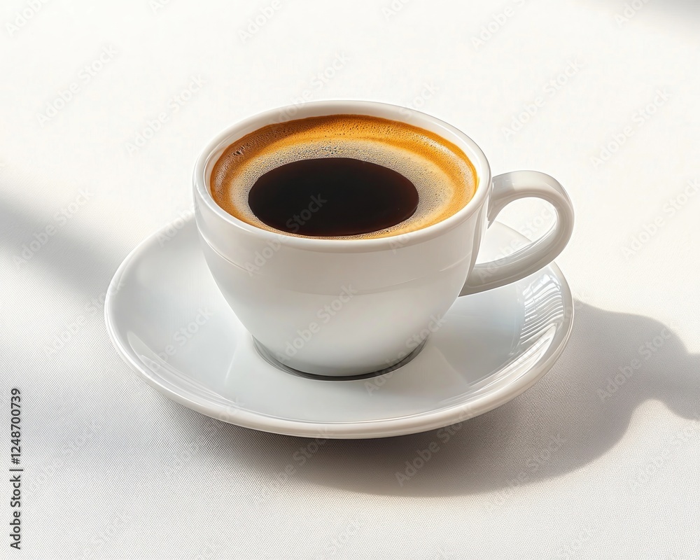 white coffee cup with dark coffee isolated on white background white coffee cup with dark coffee isolated on white background