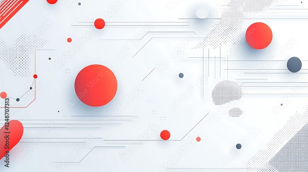 Modern minimalist abstract background in white with clean geometric designs, ideal for tech and innovation themes