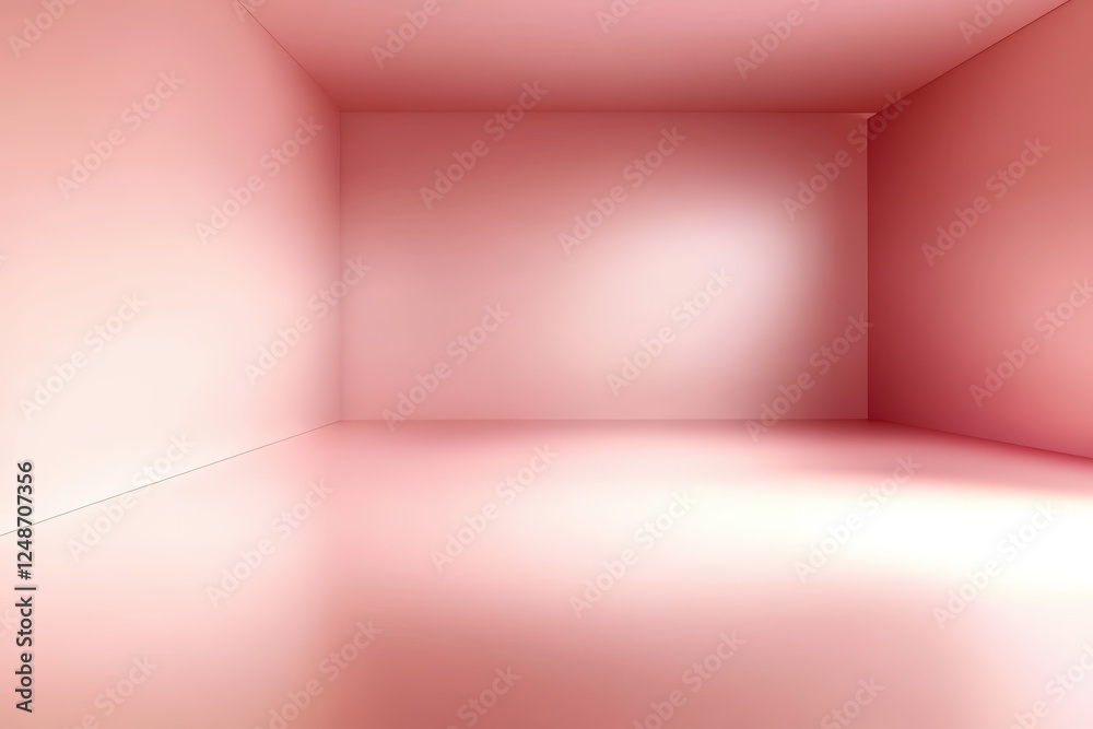 Obraz premium Soft Pink Gradient Background with Gentle Light and Shadow, Ideal for Elegant and Minimalistic Designs, Perfect for Modern Art and Aesthetic Projects