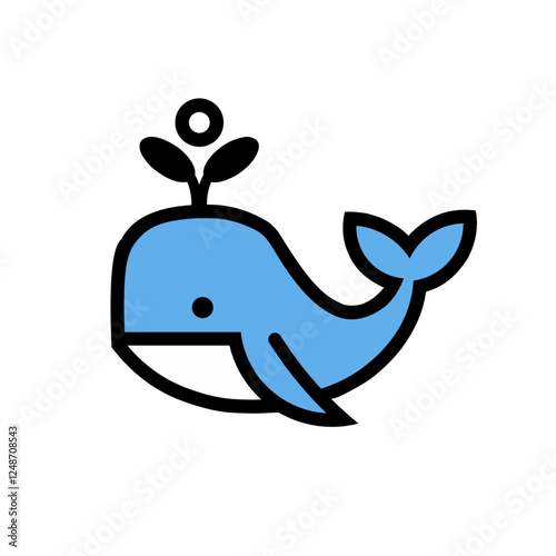 Whale ilustration 