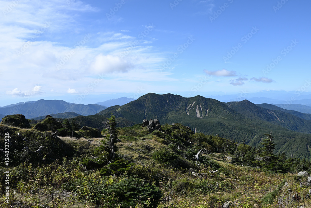 Obraz premium Mt. Nikko-Shirane, Gunma, Tochigi, Japan