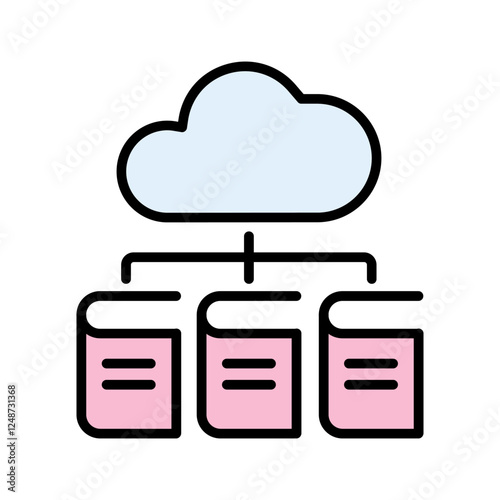 Digital Library Icon Design