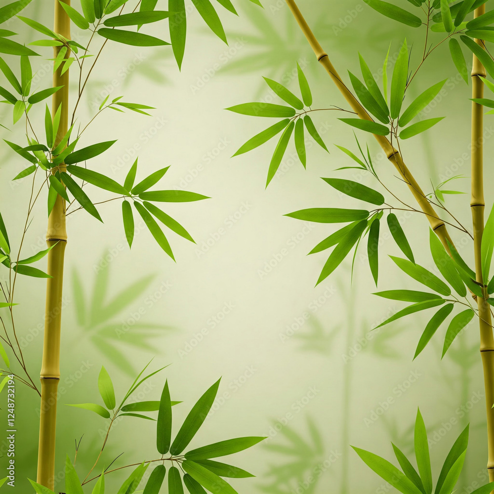 Obraz premium Elegant Hand-Drawn Leaf Pattern with Soft Lines and Natural Symmetry