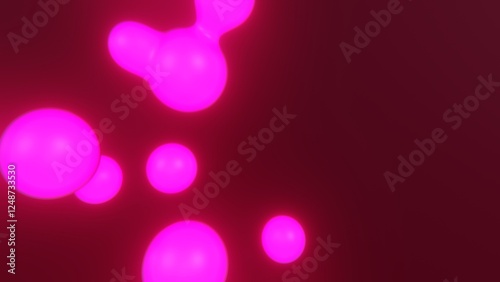 Abstract background 3D horizontal neon lava lamp liquid oil blob bubble sphere shapes flow warm colours gradient retro groovy pop trendy social media advertisement poster project wallpaper rendered