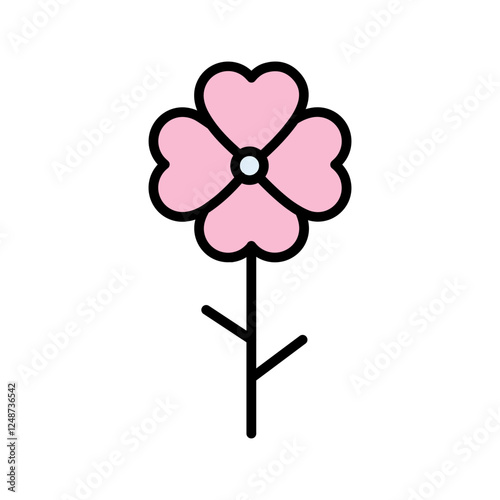 Auspicious Flowers Icon Design