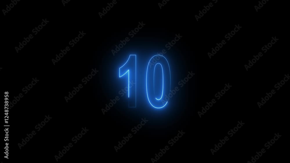 Neon number 10 with alpha channel, neon numbers, Bright neon glowing number 10, light pink blue color symbol, Energy Neon Blue Number One 10 Animation. Neon number 10 with alpha channel, neon numbers, Bright neon glowing number 10, light pink blue color symbol, Energy Neon Blue Number One 10 Animation.
