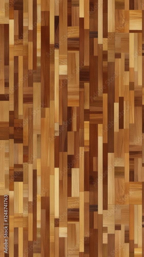 Naklejka premium Stunning Wood Flooring Design: A Visual Feast of Wood Patterns and Textures