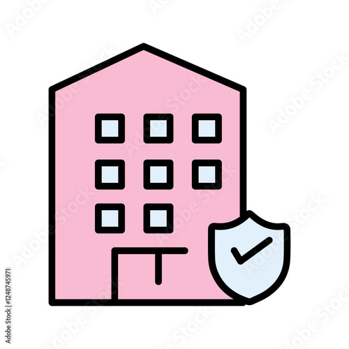 Hotel Security Icon Design