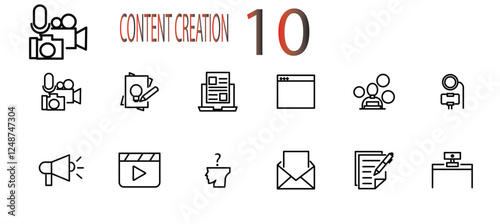 content creator icon set cannot be edited already expanded and merged