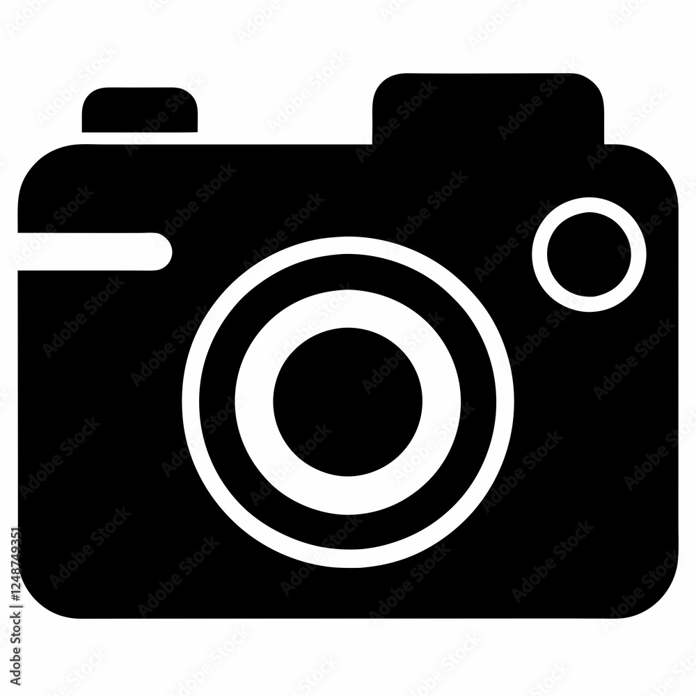 Simple Silhouette of a Camera Simple Silhouette of a Camera