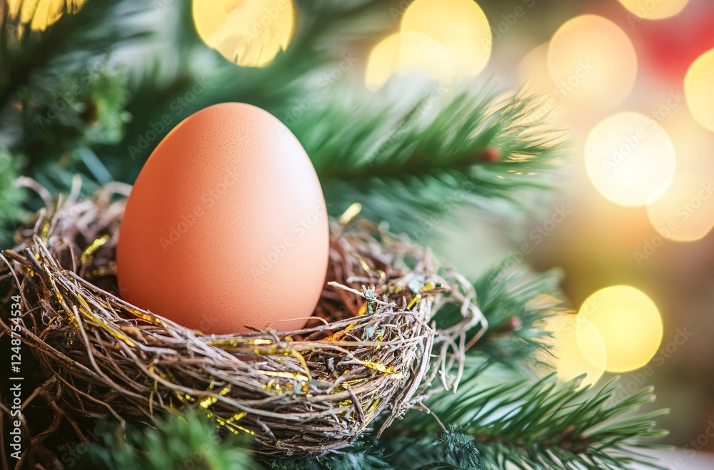 easter eggs in a nest easter eggs in a nest