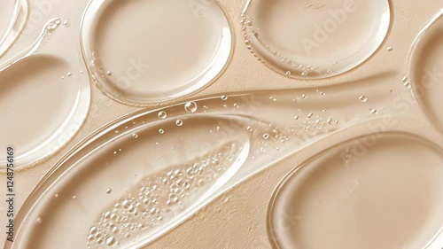 Gel liquid texture cosmetic background 3d rendering