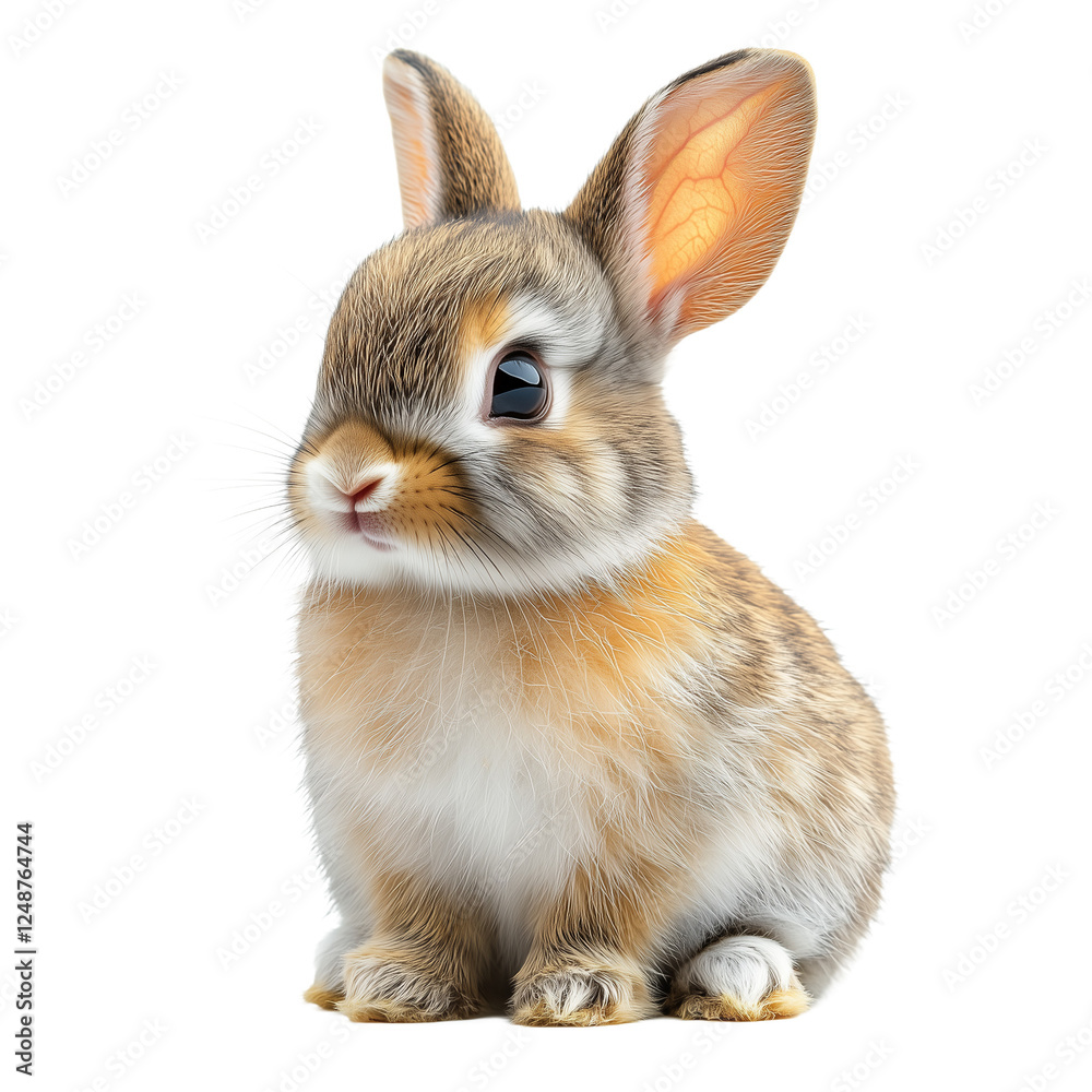 Obraz premium rabbit on white background