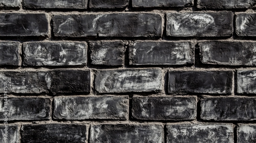 Close-up View of a Dark Aged Brick Wall Close-up View of a Dark Aged Brick Wall