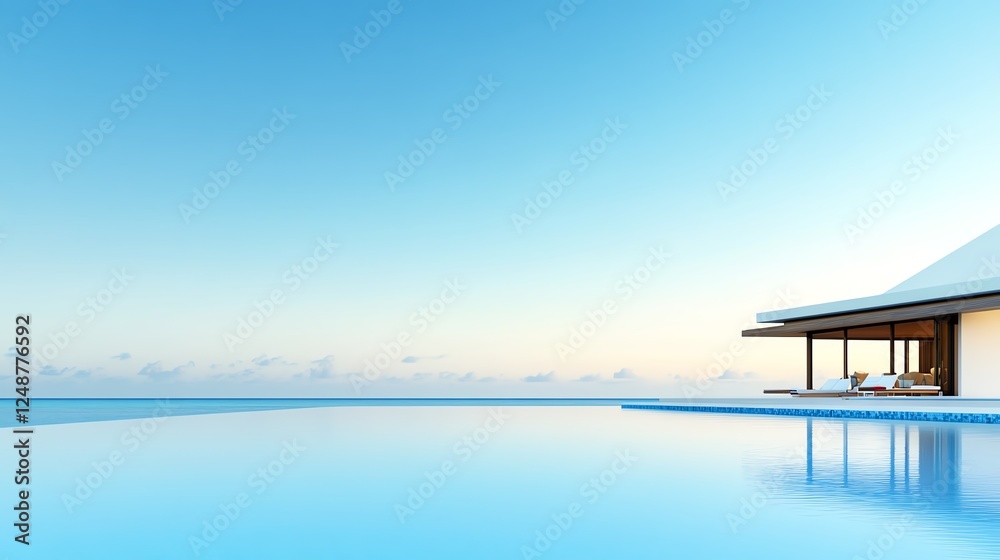 a luxury beach resort, overwater bungalows, infinity pool by the ocean, highend travel destination, ultradetailed, isolated on white background a luxury beach resort, overwater bungalows, infinity pool by the ocean, highend travel destination, ultradetailed, isolated on white background