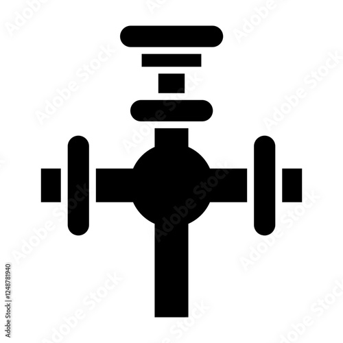 Pipe Vector Glyph Icon Design