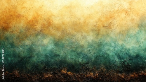 Abstract teal and gold texture background