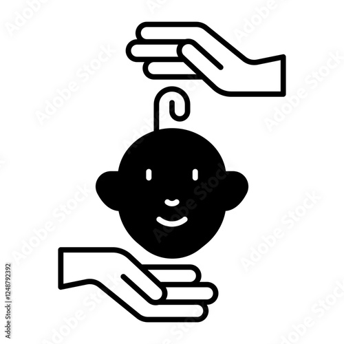 Daycare black icon