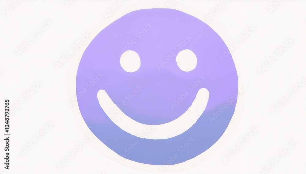 minimalist purple smiley face illustration for creative design projects, modern pop art aesthetics, and branding concepts
minimalist purple smiley face illustration for creative design projects, modern pop art aesthetics, and branding concepts