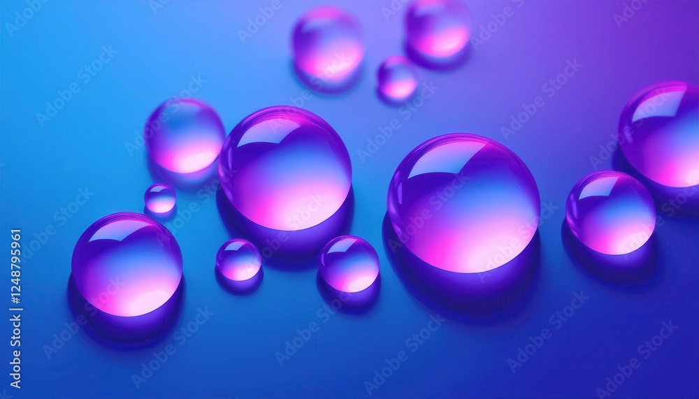 vibrant purple glass spheres on blue background for futuristic design, abstract texture, 3d rendering, digital art
vibrant purple glass spheres on blue background for futuristic design, abstract texture, 3d rendering, digital art