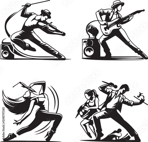 Set of dancer