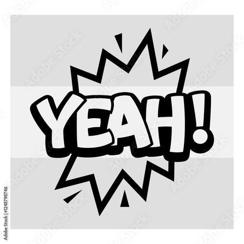 Yeah Action Signs Svg, Boom Svg,  Wow Svg, WTF Svg, Omg Svg, Paw Svg, Comic Book Cut File, Comic Speech, Clipart, Vector