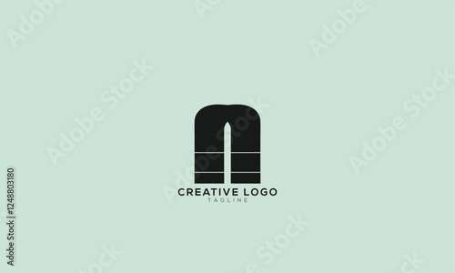 NA AN Abstract initial monogram letter alphabet logo design