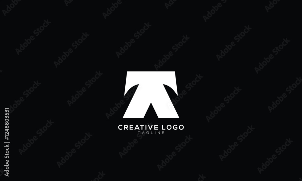 TA AT TN NT Abstract initial monogram letter alphabet logo design TA AT TN NT Abstract initial monogram letter alphabet logo design