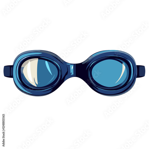 Sport pool swimming goggles cartoon. water goggle sign isolated symbol vector illustration on a white background