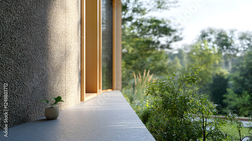of a passive house window with advanced sealing technology, highlighting airtight construction 