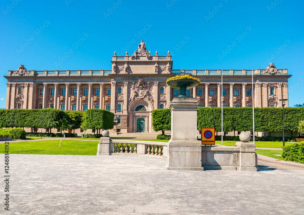 Parliament House in Stockholm. Sweden.