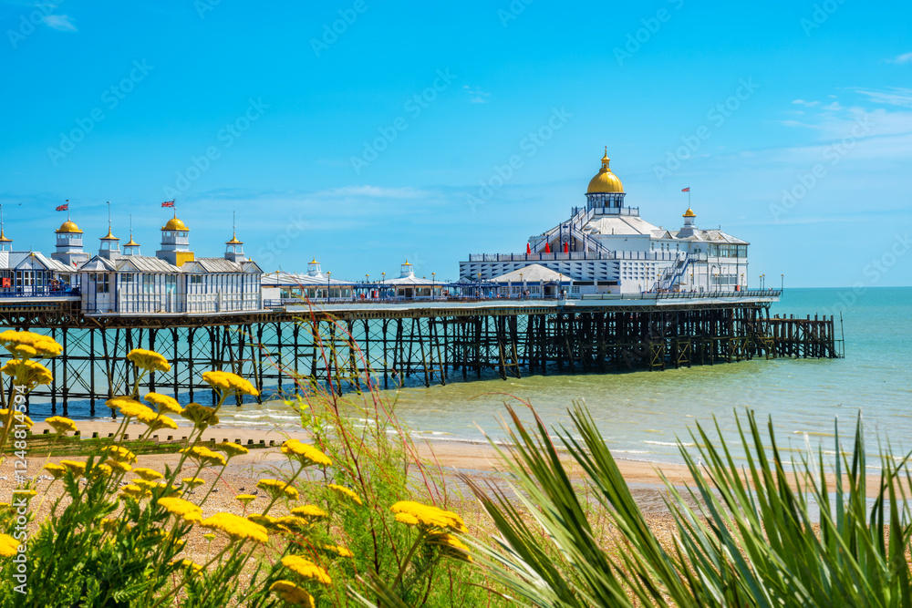 Eastbourne Pier view. East Sussex, England