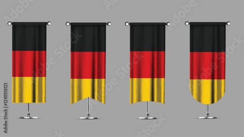 Collection of Vertical Banners Featuring the GERMANY Flag