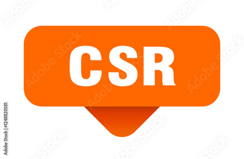 csr sticker. csr sign on transparent background