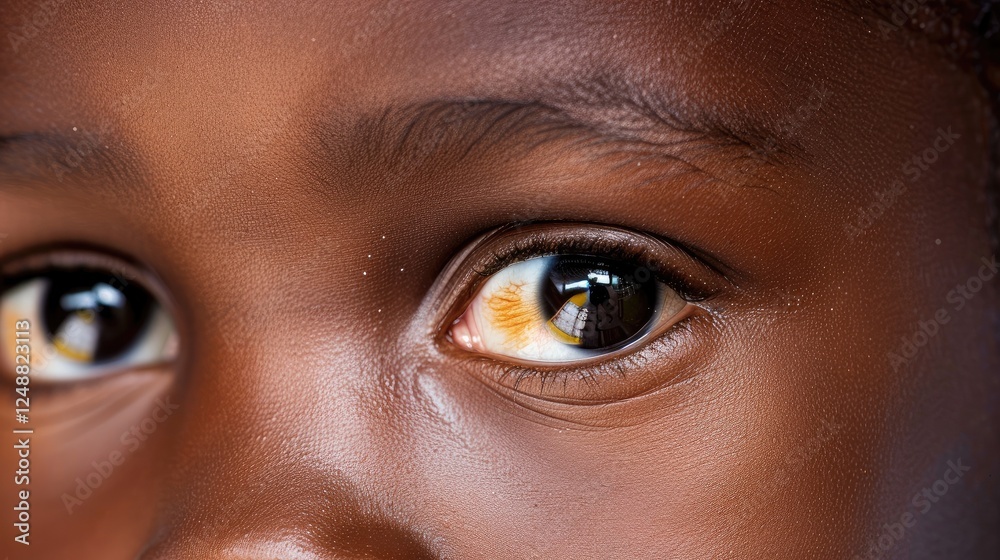 Expressive Eyes With A Rich Dark Skin Texture Expressive Eyes With A Rich Dark Skin Texture