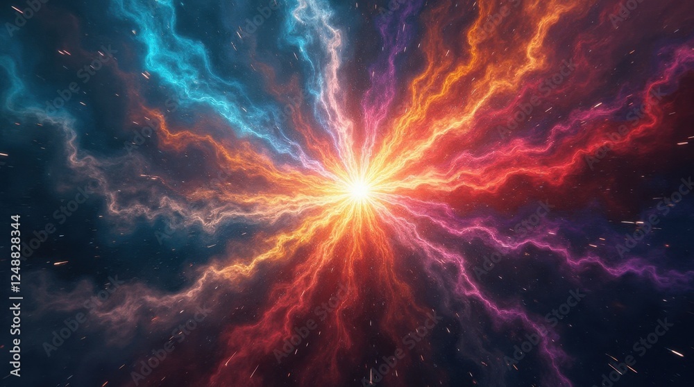 Fototapeta premium Abstract Cosmic Explosion