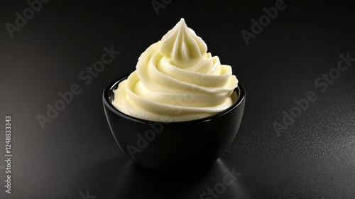 Whipped Creamy Butter in a Stylish Bowl - A Culinary Delight