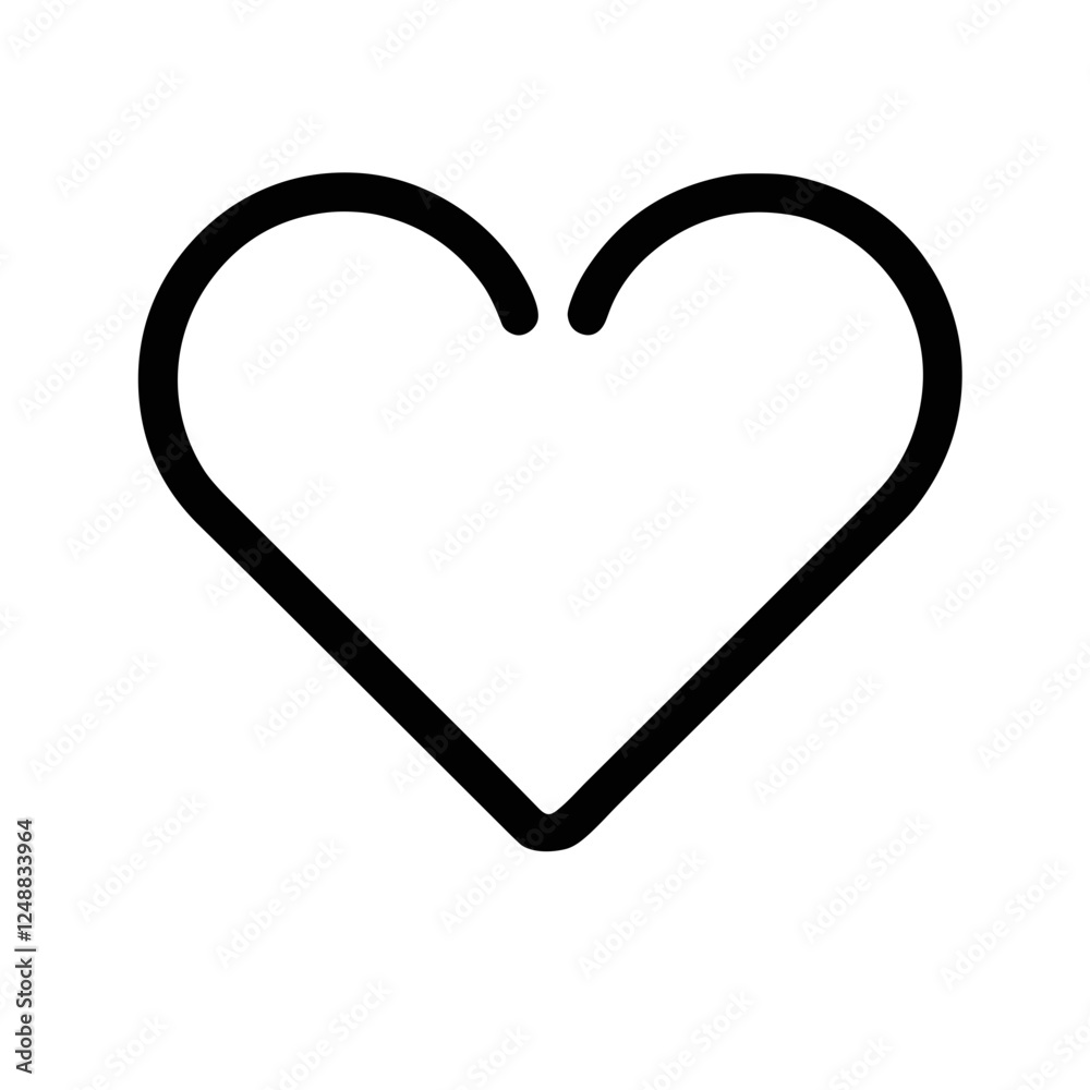 Heart Vector Icon for Love and Romance Designs Heart Vector Icon for Love and Romance Designs